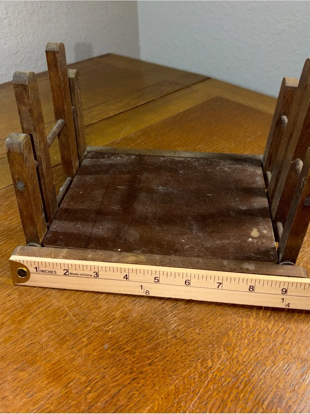 Vintage Oak Mission Style Arts & Crafts Book Rack